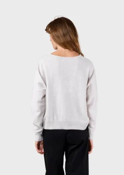 Klitmoller Collective Strick-Vanessa knit - Pastel grey Clayred