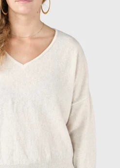 Klitmoller Collective Strick-Vanessa knit - Pastel sand Clayred