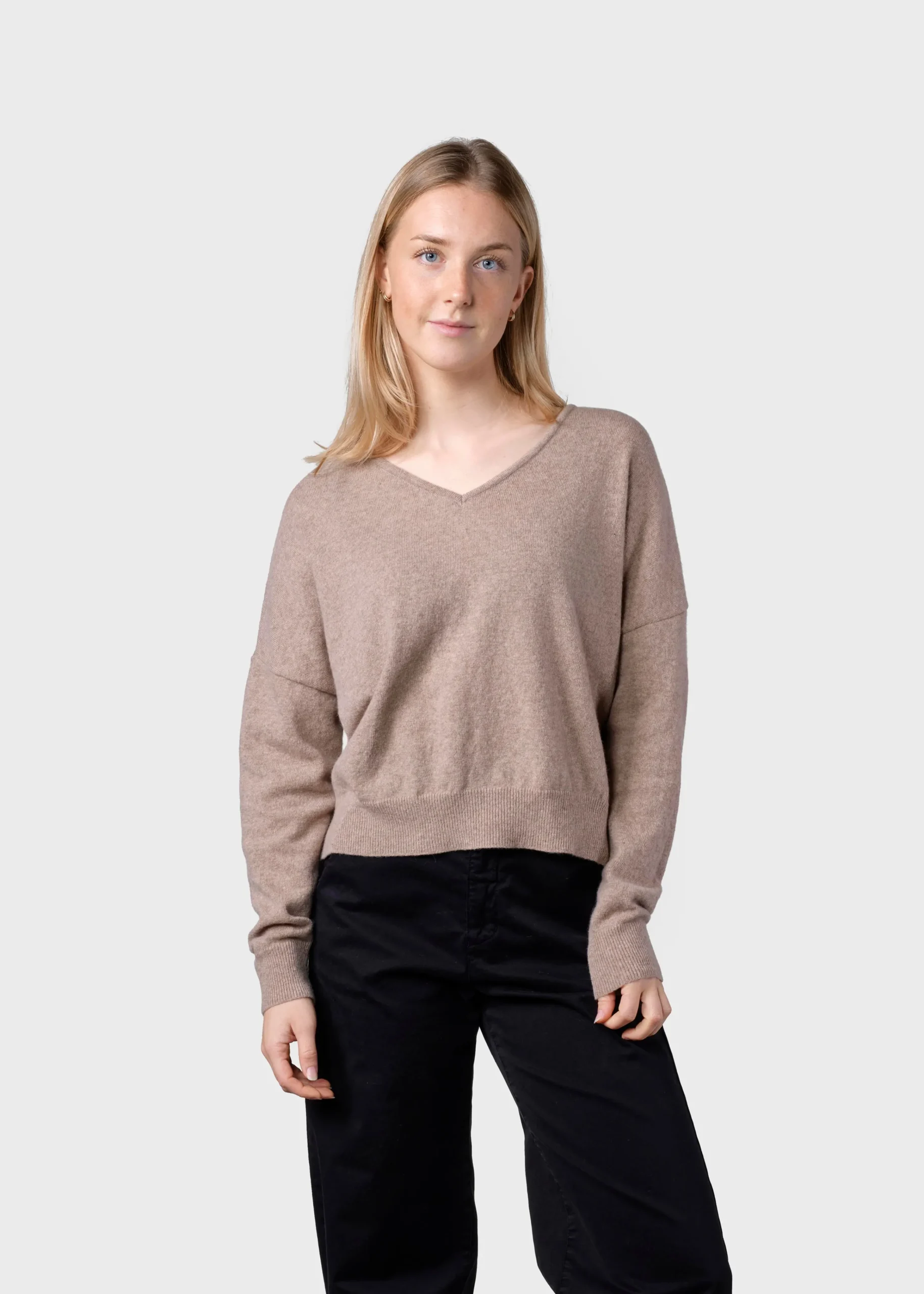 Klitmoller Collective Strick-Vanessa knit - Sand Clayred