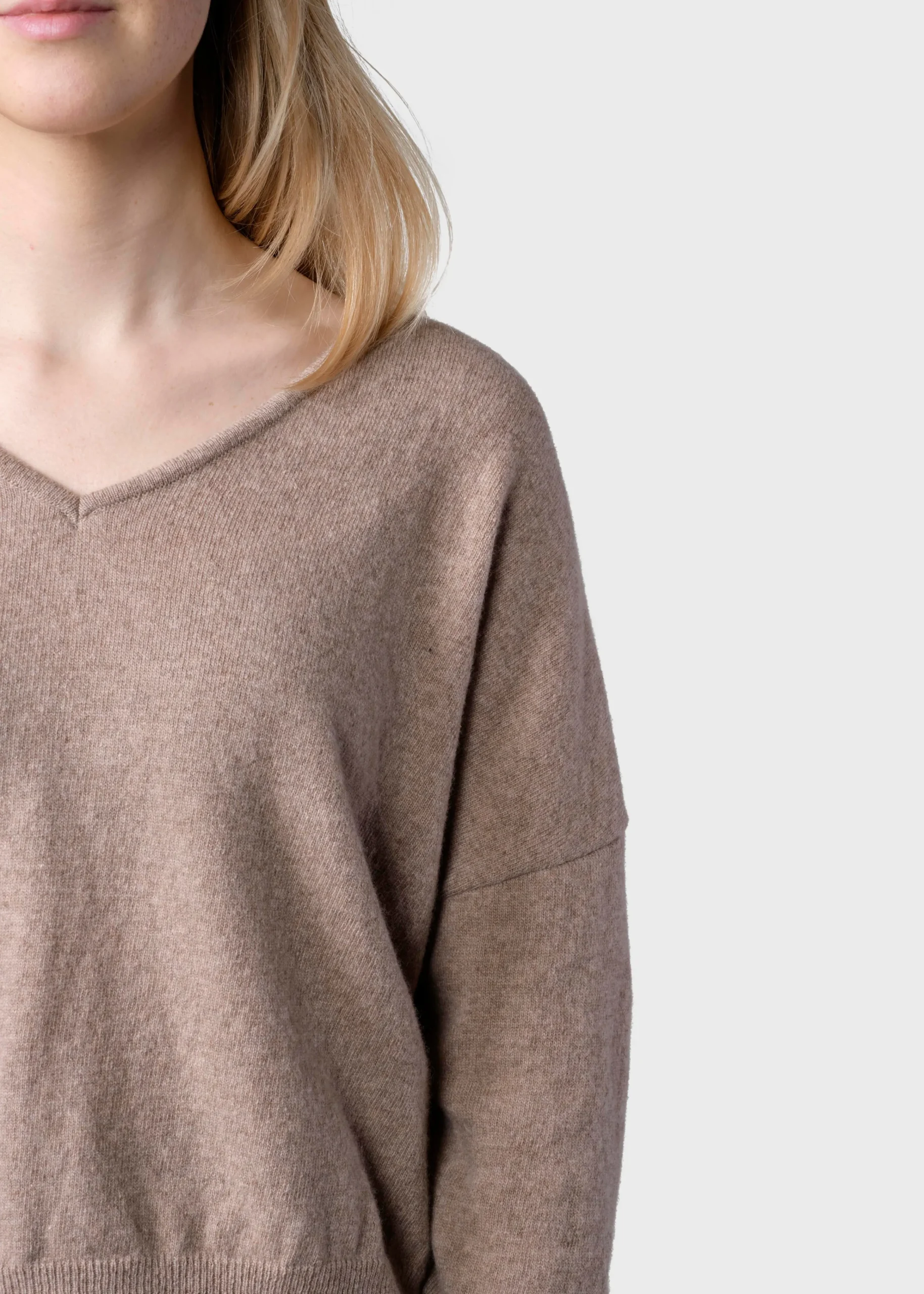 Klitmoller Collective Strick-Vanessa knit - Sand Clayred
