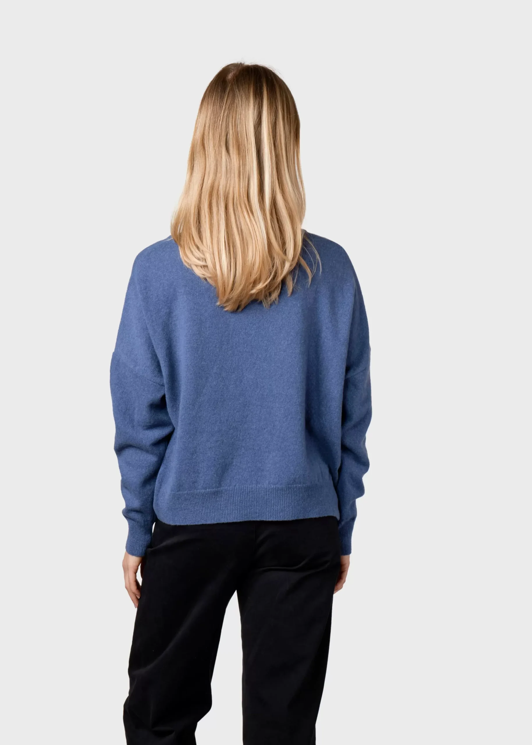 Klitmoller Collective Strick-Vanessa knit - Sky blue Clayred