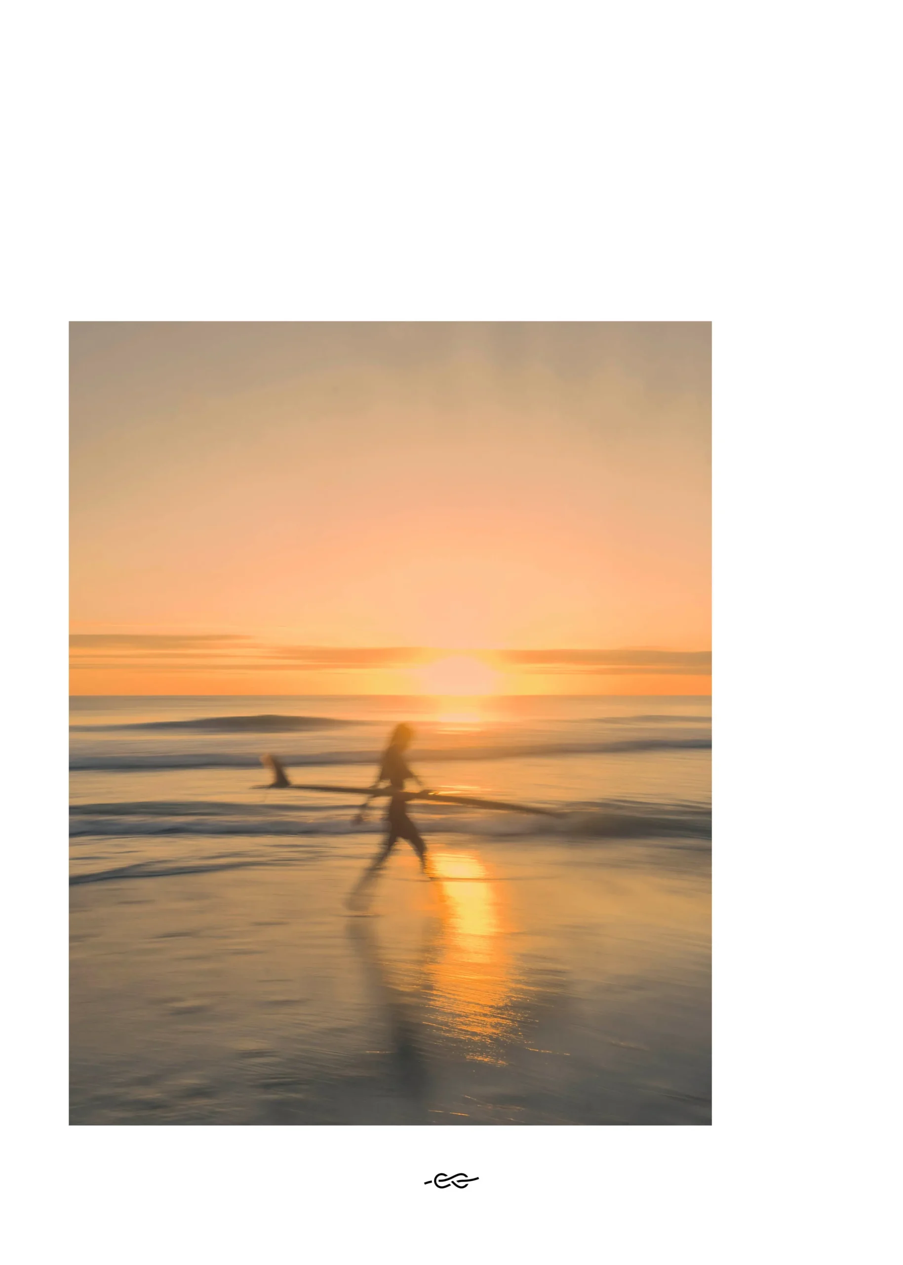 Klitmoller Collective Posters 40x50-White space - Sunset walk 40x50 - Poster