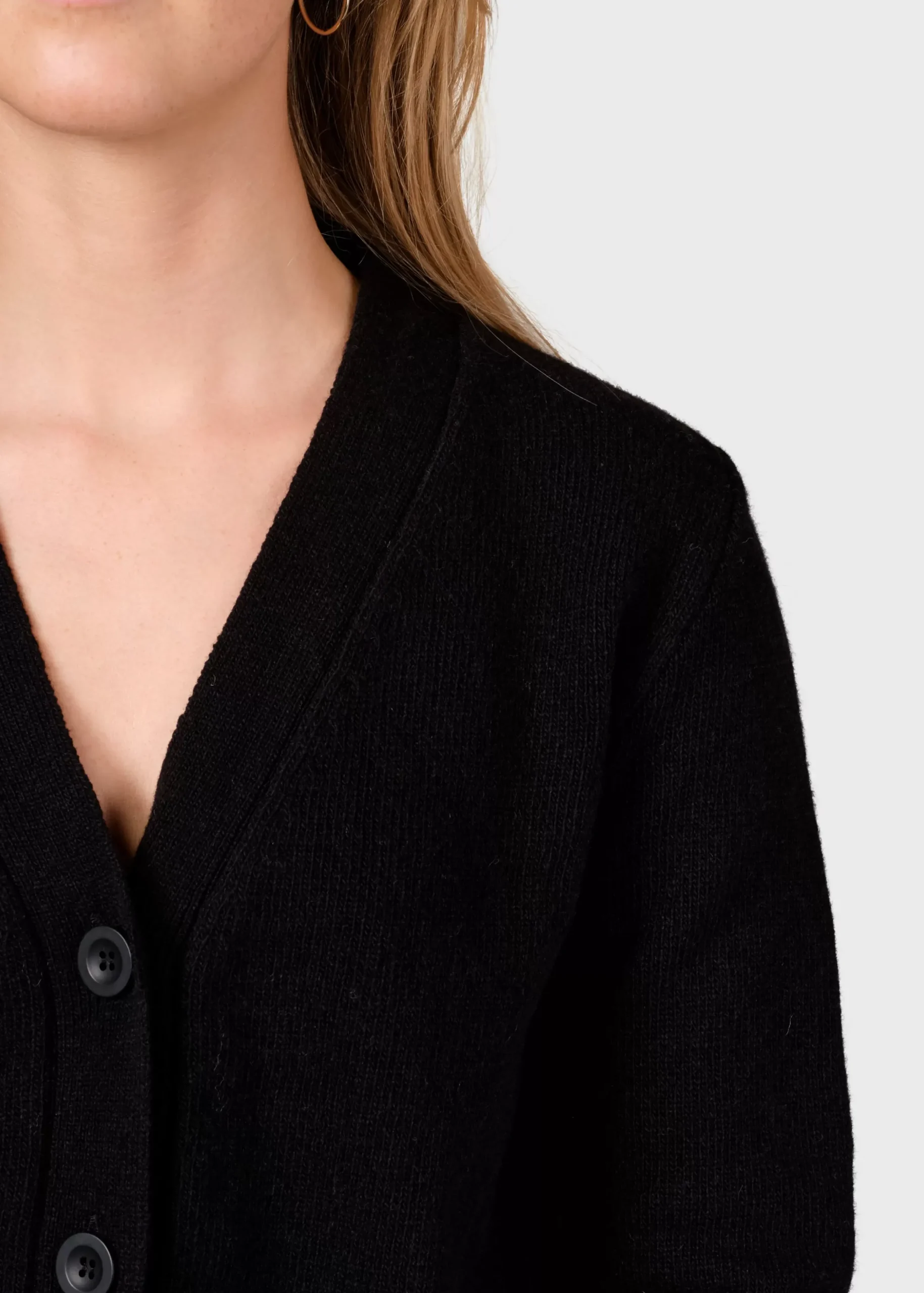 Klitmoller Collective Strick-Wilma knit cardigan - Black