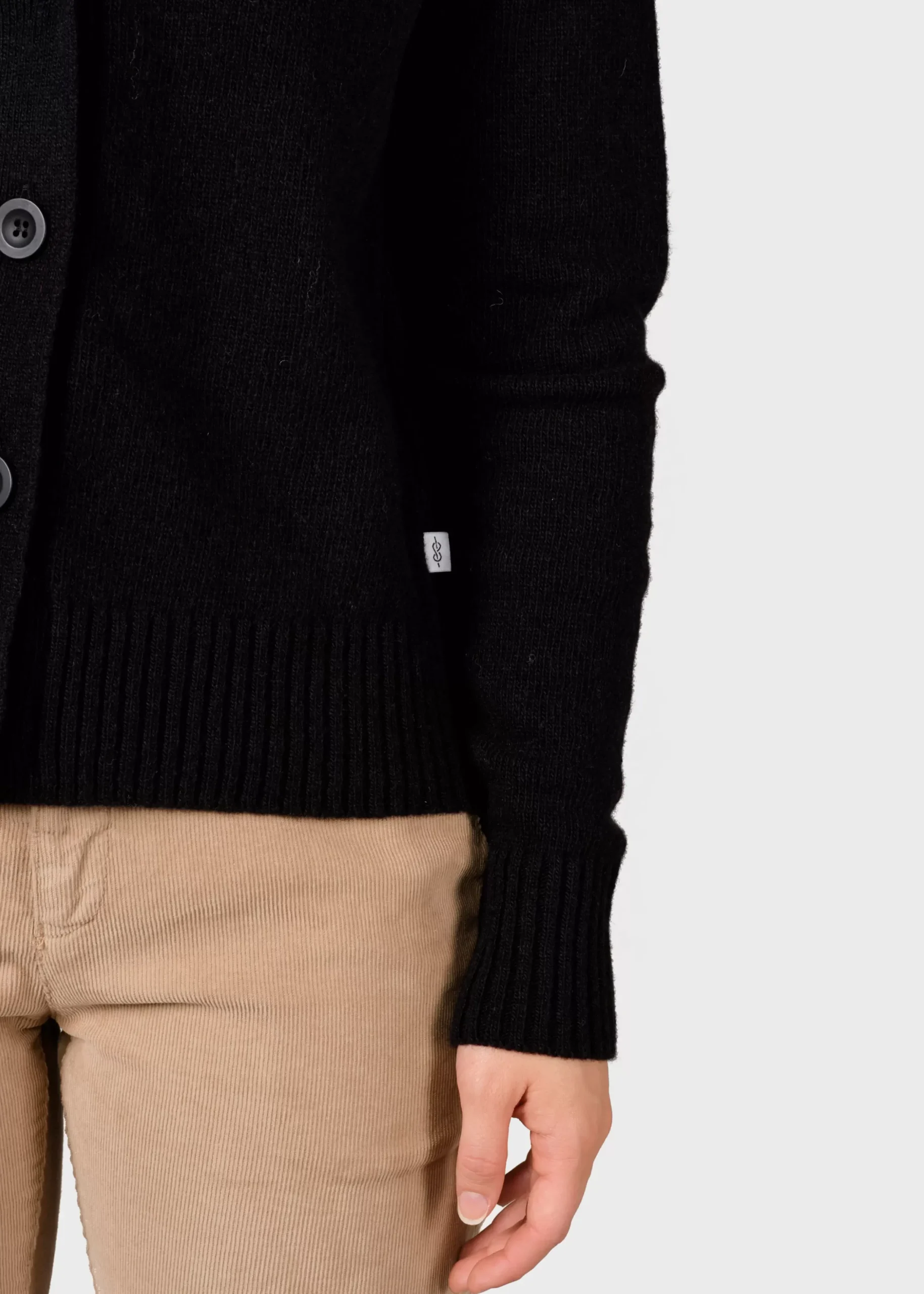 Klitmoller Collective Strick-Wilma knit cardigan - Black