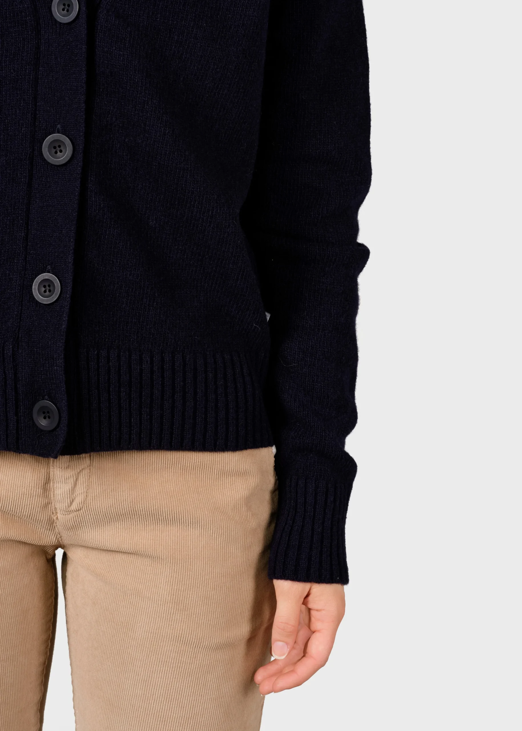 Klitmoller Collective Strick-Wilma knit cardigan - Navy Black