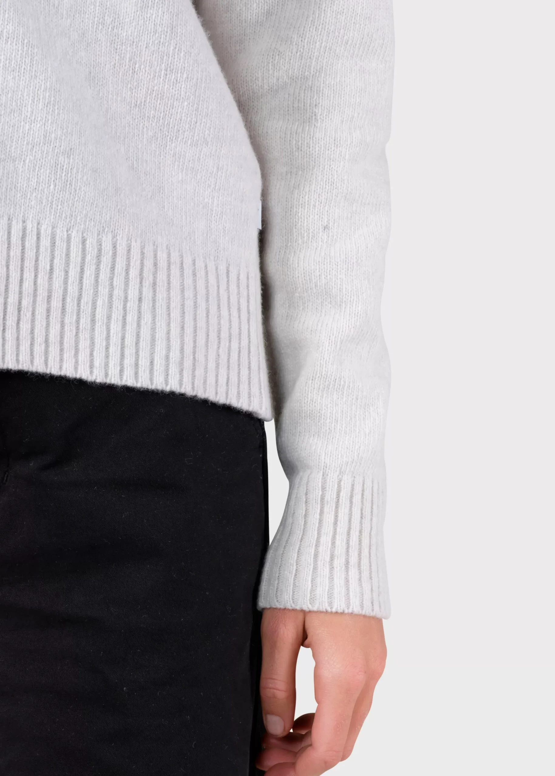 Klitmoller Collective Strick-Wilma knit cardigan - Pastel grey Black