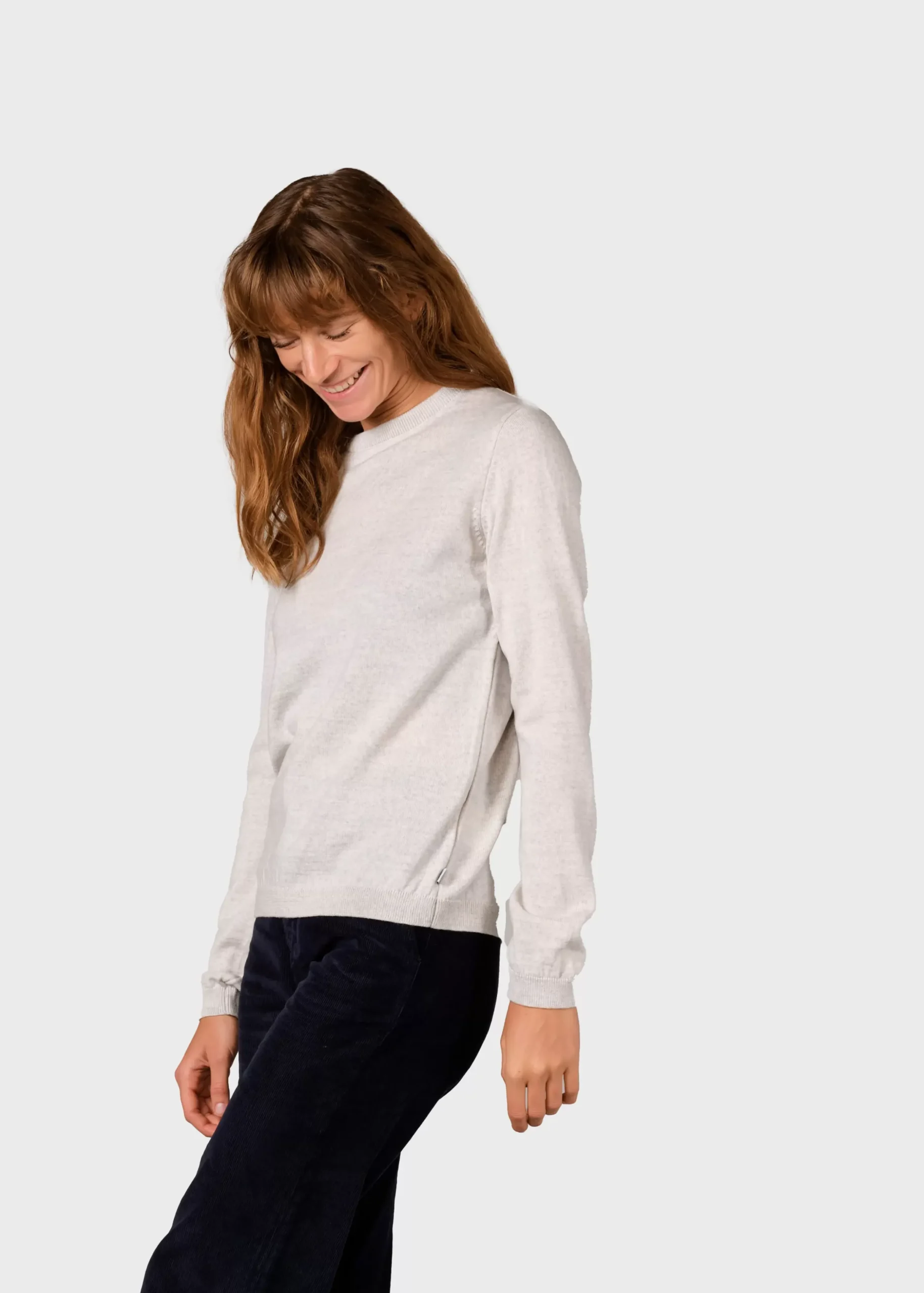 Klitmoller Collective Strick-Womens basic merino knit - Ocean