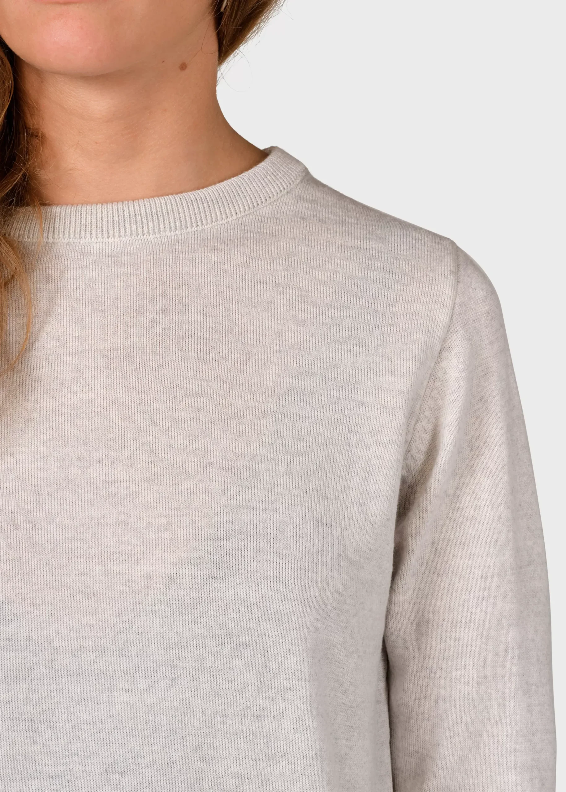Klitmoller Collective Strick-Womens basic merino knit - Ocean