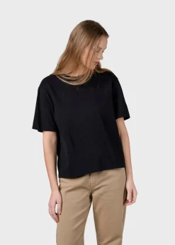 Klitmoller Collective T-shirts-Womens boxy tee - Black White