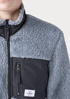 Klitmoller Collective Jacken-Womens fleece jacket - Pastel grey Olive