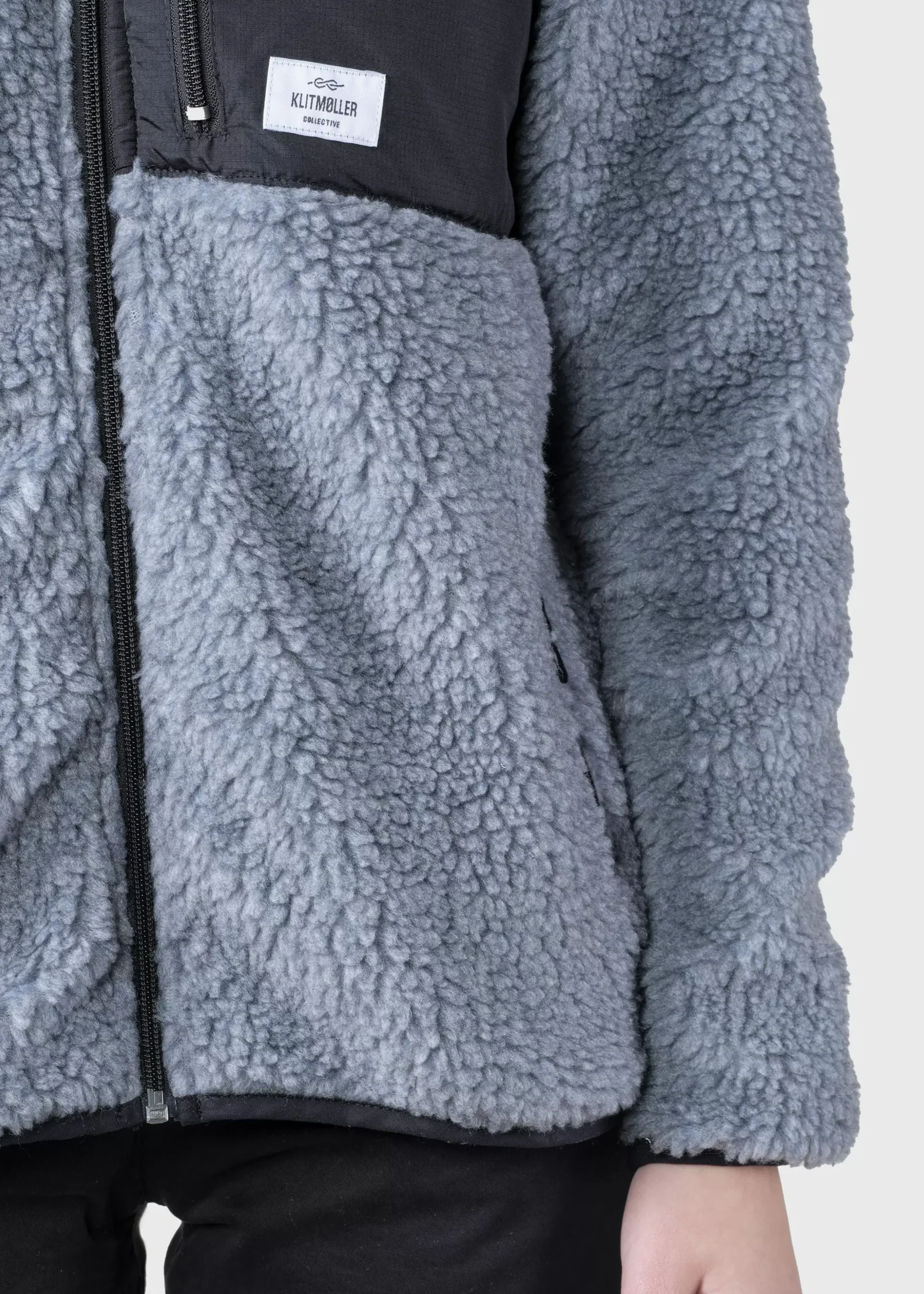 Klitmoller Collective Jacken-Womens fleece jacket - Pastel grey Olive