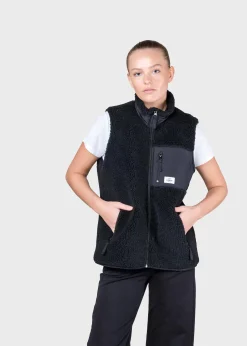 Klitmoller Collective Jacken-Womens fleece vest - Black