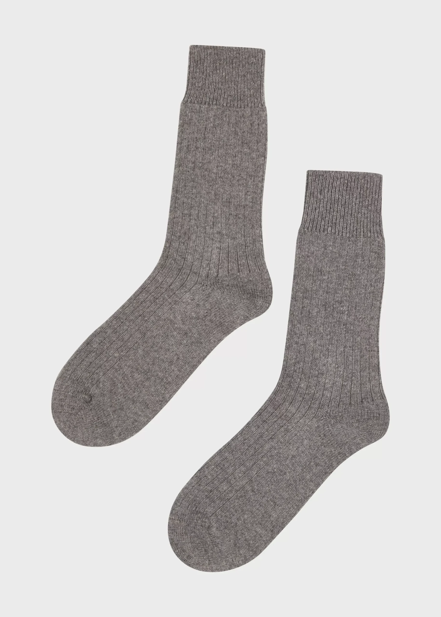 Klitmoller Collective Accessories-Wool sock - Grey melange Navy